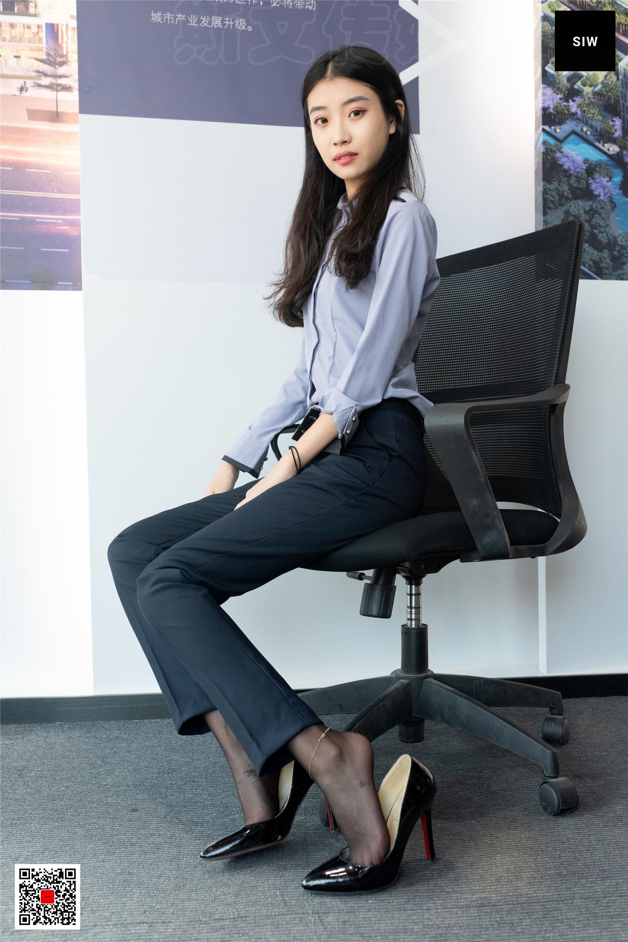 SIW斯文传媒 089 蓉儿 女总裁职业白领制服衬衣长裤工装